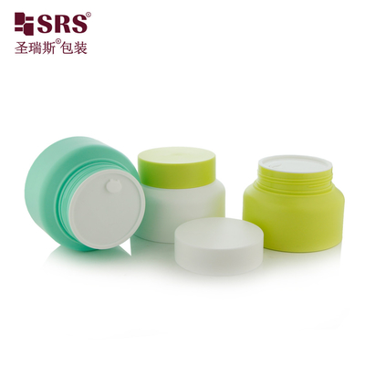SRST Botol Plastik Daur Ulang Untuk Krim Kemasan Kosmetik Ramah Lingkungan PP PCR Kontainer Mewah