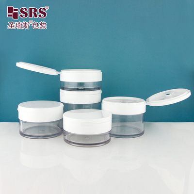 PETG003 Plastik Bulat tebal dinding injeksi Jelas Nyaman Flip Cap Plastik Jar untuk Gel Rambut Terbuat dari PETG