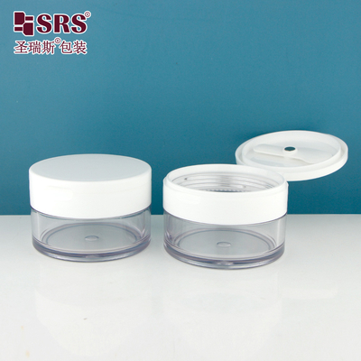 PETG003 PETG Material Flip Cap Plastik Jar Personalisasi Kontainer transparan yang jelas untuk scrub tubuh