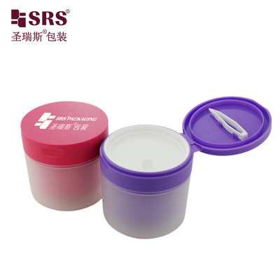 SRS1 120g 150g Double Wall PP PCR Plastik Daun Daun Bersih Serum Jar Container Untuk Krim Kosmetik