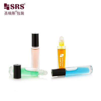 GB1-5ML Bulat Kualitas Tinggi Tanpa Kebocoran Botol Roller Ball Minyak Esensial Applicator Dengan Tutup Plastik