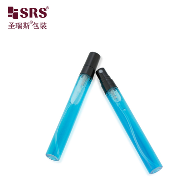 BLPP-10ML Pocket Size Mini Cute Tall Design Clear Transparent Glass Tube Spray Pump Bottle Untuk Parfum