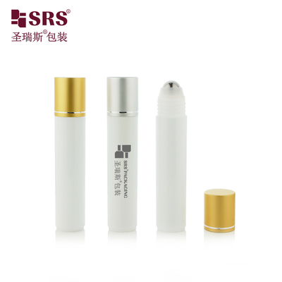 RPA-35ML Matte Finished White Injection PP PCR Daur Ulang ramah lingkungan Roller Steel Ball Massage Serum Botol Untuk Serum Rambut
