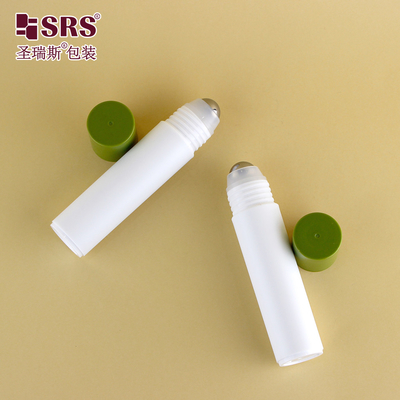 Botol Bola Roller Plastik Minyak Esensial 15mm dengan Tutup Emas 304 Bola Baja Rostless untuk aplikasi yang halus dan tepat