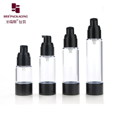 Kemasan kosmetik klasik 15ml 30ml 40ml 50ml 80ml 100ml 120ml AS botol pompa plastik tanpa udara