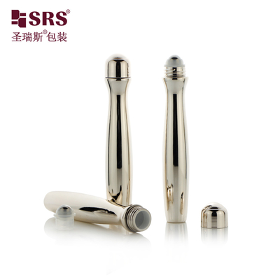 SRS8447-15ML Kosmetik Refresh Liquid Transparent PETG Roll On Bottle With Steel Ball Produk perawatan kulit