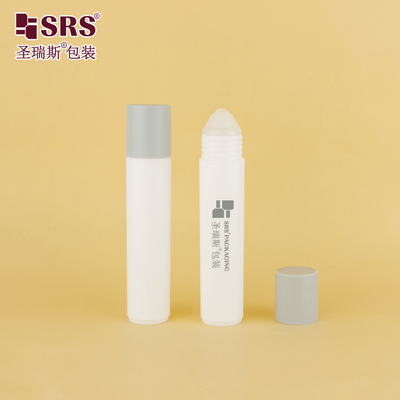 RPP-35ML Injeksi Glossy Matte Finished Surface PP PCR Solid Plastic Roll-On Bottle Container Applicator Dengan Bola Kecil Untuk Massage Liquid
