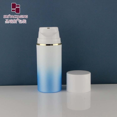 PA601 PP Bulat Populer kosong berkilau Plastik Airless Pompa Botol Untuk Foundation Lotion Packaging