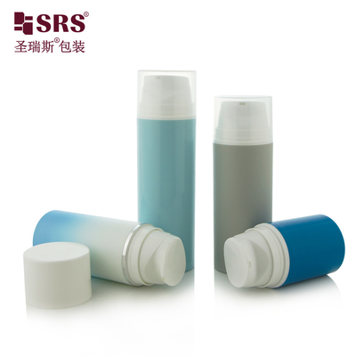 PA601 30ml,50ml,80ml,100ml,120ml,150ml,200ml Empty Snap On Style Vacuum Single Wall Injection Color Foundation Lotion Airless Pump Plastik PP PCR Botol