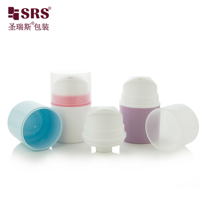 PA604 Gel Penghilang Nyeri Sesuaikan Injeksi Cat Metalized Warna PP PCR Bahan Daur Ulang Dengan Sertifikat Botol Airless Untuk Serum Wajah