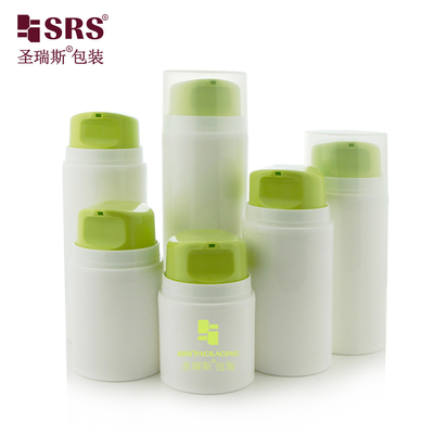 PA605 30ml 50ml 80ml 100ml 120ml 150ml 200ml Injeksi Warna Hijau Cerah Cantik Krim Wajah Pompa Botol Airless Botol anti kebocoran