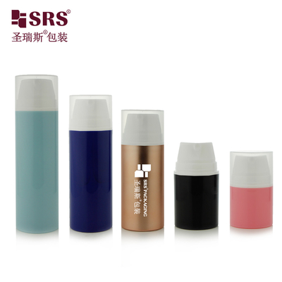 PA606 Painting Frosted Matte Finished Metalized Hot Stamping Ring PP PCR ramah lingkungan PP PCR Airless Bottle For Day Cream Skincare Packaging