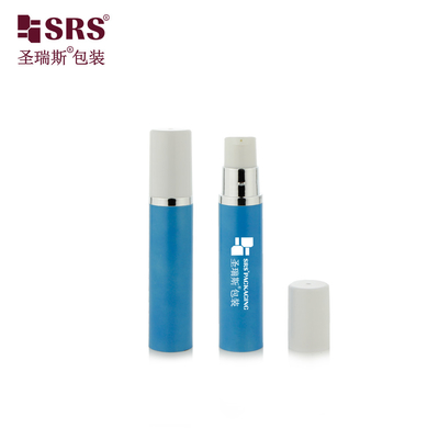 A003 5ml Metalized Silver Color Shoulder Injection Solid Color Plastic Empty Airless Pump Bottle Container Pengemasan