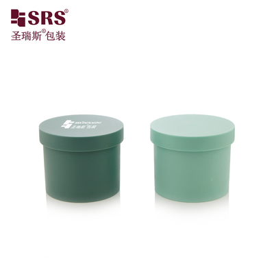 SRSG2 100g Mewah Kualitas Baik Injeksi Frosted Merah Biru Hijau Warna Plastik PP Topeng Wajah Gel Jar