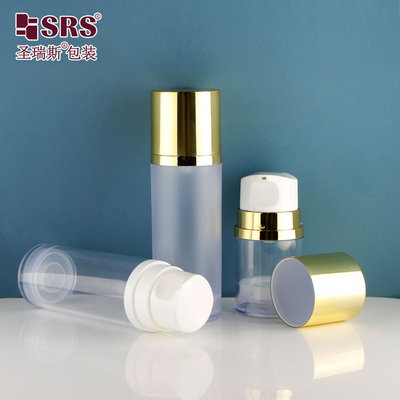 A0215 50ml 120ml 150ml Plastik Kosong Bergaya Tahan Lama sebagai Botol Lotion Airless Vakum Sempurna Untuk Penggunaan Dalam dan Luar Ruang