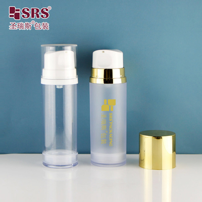 A0215 50ML 120ML 150ML Single Wall AS Bottle Luxury Airless Lotion Bottle Untuk Fasilitas Gel Serum Wajah
