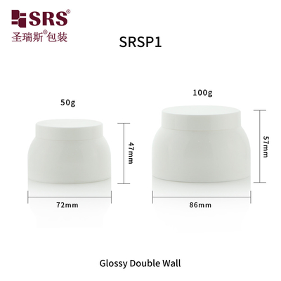 SRSP1 50g 100g tahan lama kualitas premium anti bocor disesuaikan dibuat untuk memenuhi kebutuhan kemasan unik Anda PP toples