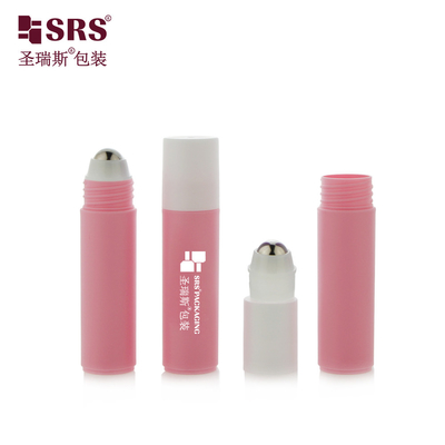 RPPF 20ml 2/3 OZ Plastik Kosmetik Kosmetik Kosmetik Perawatan Kulit Bulat PP PCR Eco-Friendly Roller Steel Ball Bottle Packaging