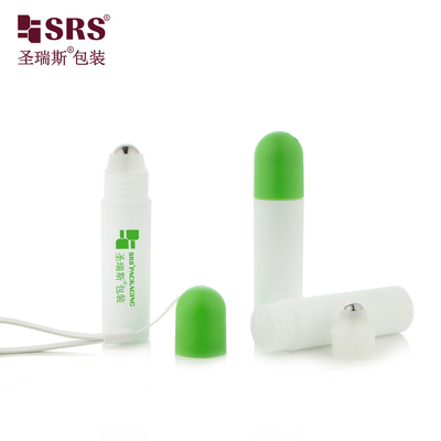 RPPF 20ml Botol Plastik Putih Frosted Roll-On Packaging Massage Steel Ball Gel Penghilang Nyeri
