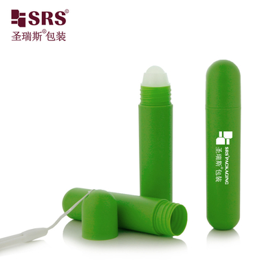 RPPG 25ml Dome Cap Injeksi Kustom Matte Frosted Surface PP Plastik PCR Anti -ch Cair Roll-On Bottle Container Applicator