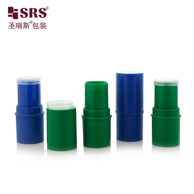 D051 6g Frosted Plastic ABS Material Bentuk Bulat Stick Container Tube Top Filling Lip Balm Bottle