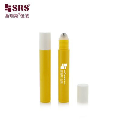 RPP-15ML Plastik Bulat Injeksi Warna Custom PCR PP Botol Roller Ball Daur Ulang Pijat Serum Mata