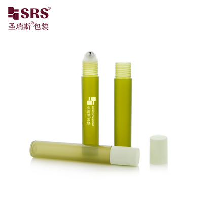 RPP-15ML Injeksi Semi-transparan Warna Hijau Mat Finished Plastik Roll-On Botol Pengemasan Kontainer