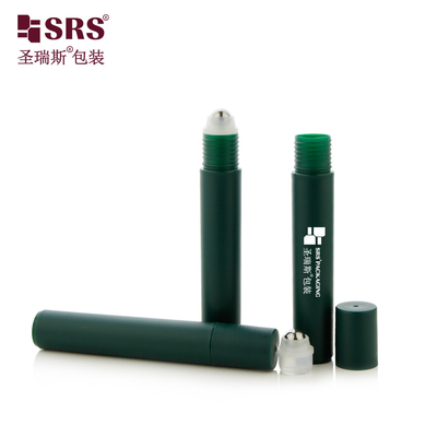 RPP-15ML Silinder Bulat Injeksi Frosted Finished Roll On Bottle Dengan 304 Ball Stainless Steel Untuk Serum Esensi Rambut