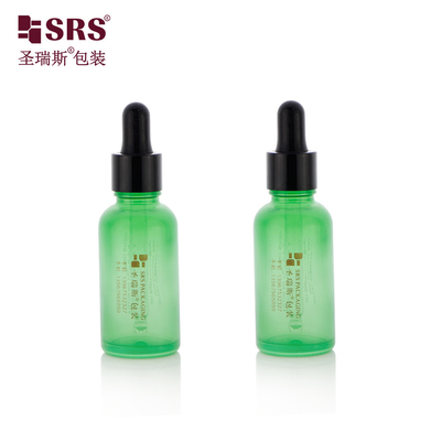 D001 5ml 10ml 15ml 20ml 30ml 50ml 100ml 18/415 Botol Kaca Dengan Dropper Lengan Plastik Glossy Untuk Minyak Esensial