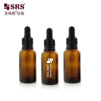 D003-2 Ribbed Shoulder Plastik Dropper Lid Untuk Botol Kaca Bulat Kemasan Minyak Esensial Dengan Logo Ditcetak