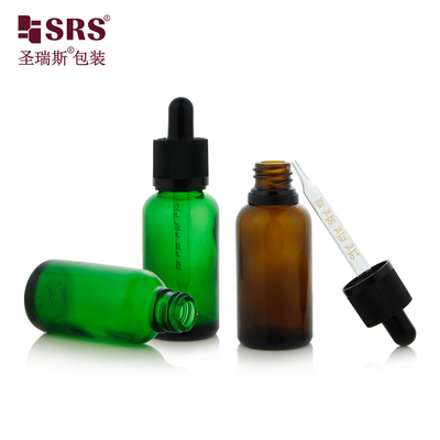 D006 TE Tamper Proof CRC Child Resistant Cap Glass Bottle Dropper Lid 5ml 10ml 15ml 20ml 30ml 50ml 100ml
