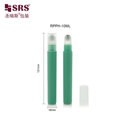 RPPH-10ML ((C) Antiperspirant Cairan Plastik Kosong Injeksi Custom Warna Hijau Dengan Cap Bola Baja PP Tidak ada kebocoran