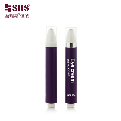 AY 10ML 15ML Plastik Press Button Desain Airless Roller Botol Pijat untuk melembabkan Gel Mata