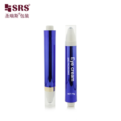 AY 10ML 15ML Plastik Daur Ulang Pompa Dispensing Desain Roller Ball Dilengkapi Botol untuk Lingkaran Gelap Mengurangi Eye Cream