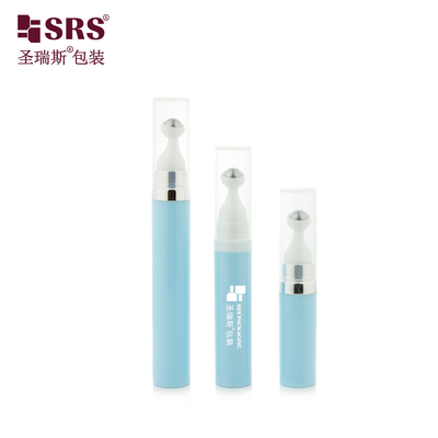 A0035 7.5ml 10ml 15ml PP vakum krim mata botol rol dengan aman Snap Lock Pencet Cap