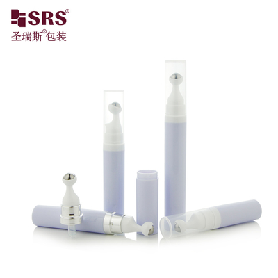 A0035 7.5ml 10ml 15ml Perjalanan-Friendly PP Airless Roller Botol untuk Eye Cream Press Roll Desain