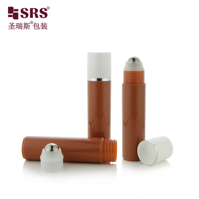 RPP-30ml Brown Opaque Custom Color Injection Mold Round Neck Shoulder Massage Gel Botol