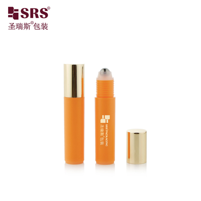 RPA-10ML Injeksi Custom Color Glossy Frosted Plastic PP PCR Roller Steel Ball Eye Serum Massage Bottle Container