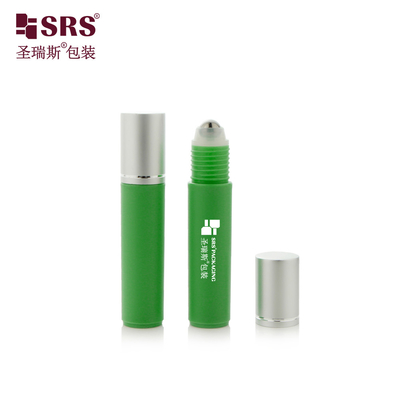 RPA-10ML Tingkatkan Merek Anda dengan Botol Serum Mata PCR PP Plastik Frosted Glossy yang Berkelanjutan: Warna Khusus, Bola Roller Steel & Fungsi Pijat