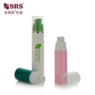 A024 15ml 30ml 50ml Injeksi Custom Color PP PCR Airless Pump Bottle For Lotion Gel Foundation