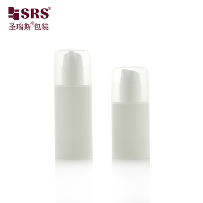 PA213 30ml 50ml Bentuk Oval Injeksi Custom Warna Plastik PP Airless Pompa Botol Kemasan Kosmetik