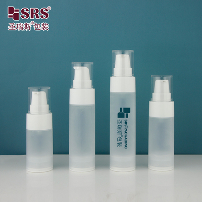 Pa0217 matte glossy dalam cetakan Kustomisasi plastik PP Airless Pump Lotion Bottle for Skincare Facial Cleanser Gel