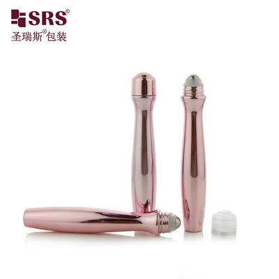 SRS8447-15ML Radiant Metallic PETG Roll On Bottles for Eye Gel Inovatif Pijat Kemasan Kosmetik Terintegrasi