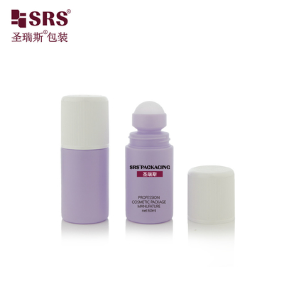 RPPC1-60ML Double Wall Child Resistant Cap Plastik PP Roll On Deodorant Gel Botol Kemasan Daur Ulang