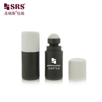 RPPC1-60ML Eco Friendly Roll On Deodorant Roll On Bottle Double Walled Child Safe yang terbuat dari PP daur ulang