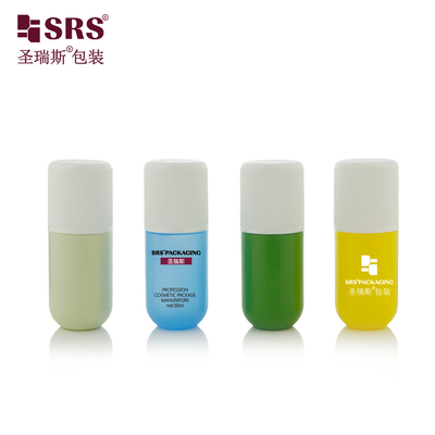 RPPA1-50ML Bottom Round PP Bahan ramah lingkungan PCR Deodorant Botol Bola Roller Untuk Antiperspirant