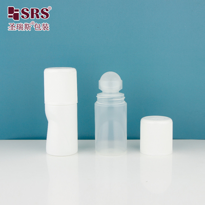 RPPB1-50ML Botol Plastik Berbentuk Unik Dengan Cap CR Botol Bola Roller Untuk Gel Deodorant Antiperspirant Packaging Tanpa Kebocoran