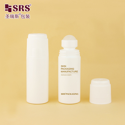 RPPDF-90ML Bentuk Bulat Plastik Gel Penghilang Sakit Roll On Roller Ball Botol Applicator Packaging