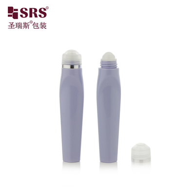 SRS8444-12ML Blowing Customize Color Plastic PETG Unik Bentuk Roll On Bottle Untuk Mata Gel Serum Pijat