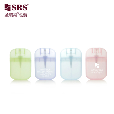 PWU006 20ML 30ML Injeksi Botol Semprot Bentuk Kartu Semi-Transparan Kustom Dengan Kabut Halus